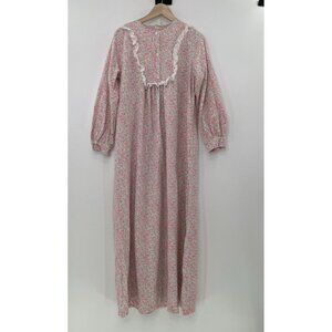 VTG Tommies Floral Nightgown Flannel Cottagecore See Measurement, Union Made USA